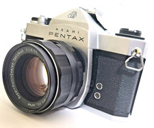 Pentax SL 35mm SLR Film Camera w SMC Takumar 55mm f/1.8 Lens Excellent