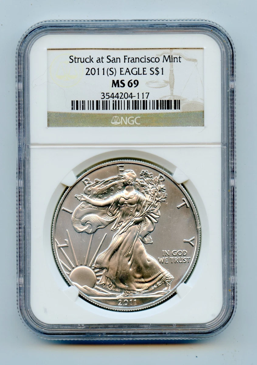 American Eagle MS 69 Graded 2011 Silver Bullion Coins for sale | eBay