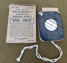Original Wwii U.s. Army Air Force Type Esm1 Emergency Signal Mirror In Box Original Wwii U.s. Army Air Force Type Esm1 Emergency Signal Mirror In Box