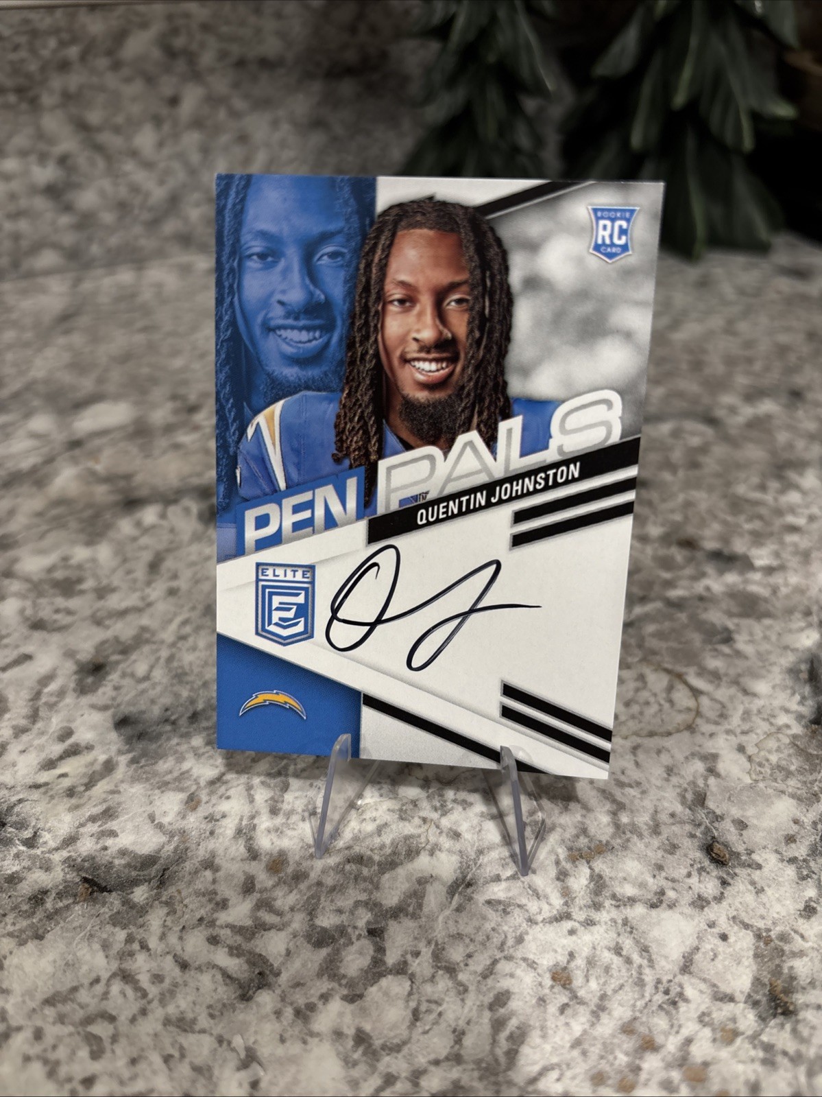 2023 Panini Donruss Elite Pen Pals Quentin Johnston #PPQJ (AU, RC)