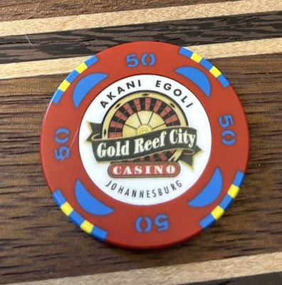 SOUTH AFRICA GOLD REEF CITY CASINO JOHANERGURG  50 RAND Casino Poker CHIP