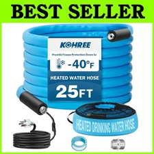 Energy Efficient Heated Water Hose - Winter Camping