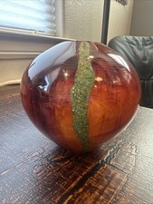 RL Cherry Hand Turned Wood Vase Vessel  Arizona Sunset   159