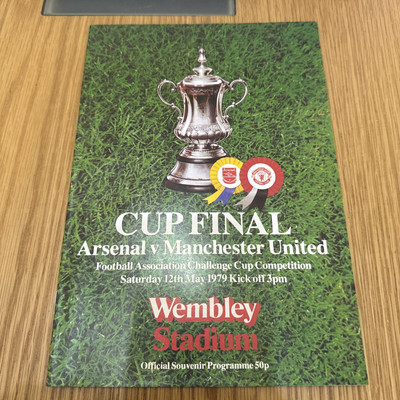 Arsenal V Man Utd F.A Cup Final Program From 1979