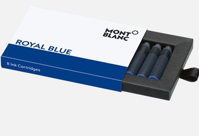 Montblanc Ink Cartridges Royal Blue 8 per package 105193