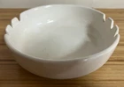 McCoy Pottery 8" White Round Ashtray 1940's - 1960's design