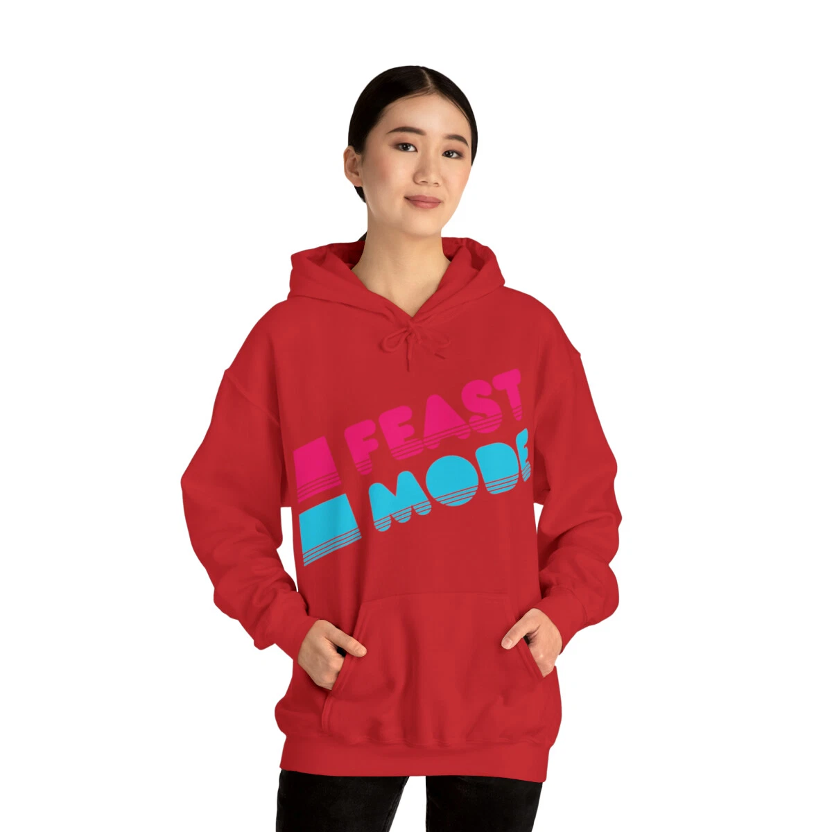 Retro Feast Mode Thanksgiving Graphic Hoodie