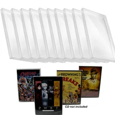 10x Clear Protective Box Protector Sleeve For DVD Standard Case (Size DV1) CD