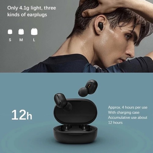 Xiaomi Redmi Airdots 2 Earphones True Wireless Original Xiaomi Headphones Blueto - Picture 5 of 9