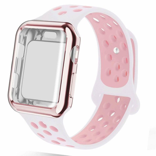 Bracelet silicone sport iWatch avec étui pour iWatch Series 10 9 8 6 SE Ultra - Photo 18 sur 19