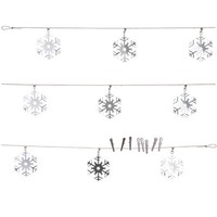 Girlande Mit Schneeflocken - Deko-Girlande FüR Weihnachten - 160 Cm