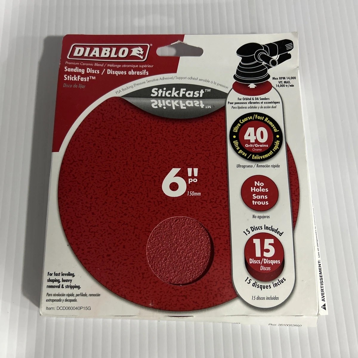Diablo sanding discs 40 on sale grit