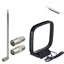 Telescopic FM Radio AM Loop 2pin Antenn for Denon Pioneer Onkyo Yamaha Marantz