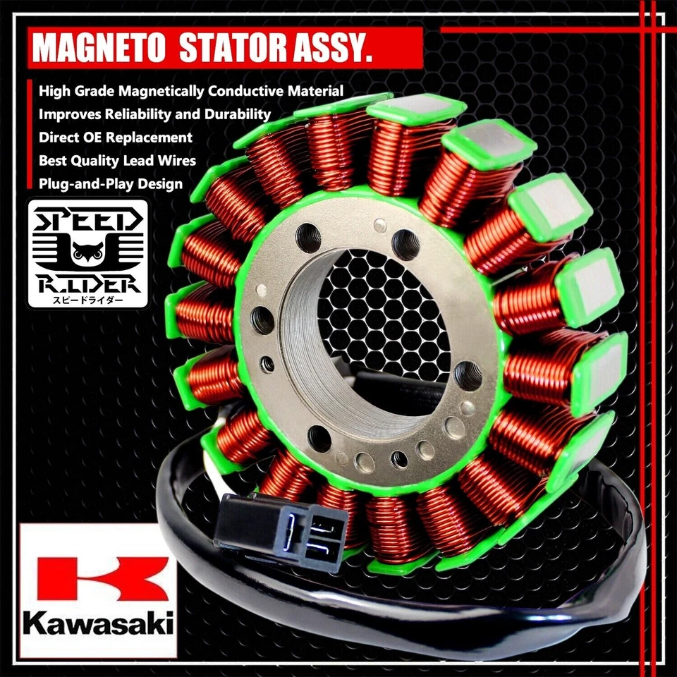 PARA 06-11 NINJA/VERSYS 650/ER6N ESTATOR BOBINA MAGNÉTICA + REGULADOR DE VOLTAJE VR + JUNTA Foto 2 de 4