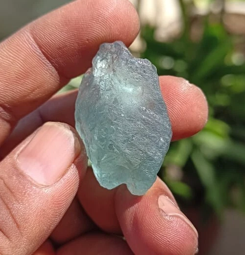 Piedras preciosas sueltas áspera aguamarina peso 71 cuidado 1 fotos tamaño 35X20X17 mm AF-71 Foto 4 de 4