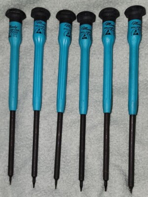 Moody Tools Vintage Pollicis 6 pc Extended Reach Anti-Static Torx Set   NOS