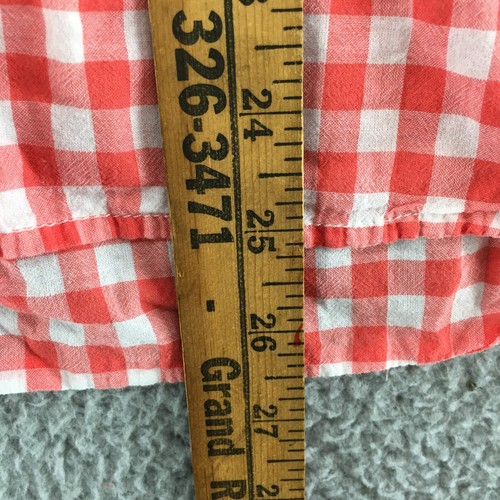 J Crew Classic Fit Boy Shirt Youth 6 Red Checkered Long Sleeves Button Down - Picture 5 of 12