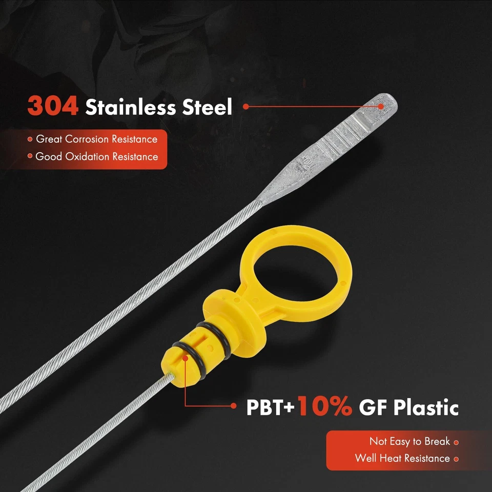 Varilla de medición de aceite de motor para Chevrolet Cavalier Malibu Pontiac Grand Am Saturn LW200 Foto 3 de 4