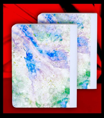 2pk Five Star Premium Composition Notebook Pastel Marbled Gold Speckle Durable - Picture 7 of 24
