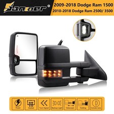 For 2010-2018 Ram 1500 2500 3500 Power Heated Towing Mirrors Led Amber Signals