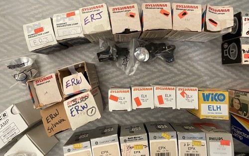 DEAL! NOS Lot of 98 Mostly MR16 Projector Specialty Bulbs Lamps GE Sylvania Etc - Picture 2 of 11