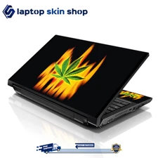 Laptop Skin Sticker Decal Cover Leaf on Fire Notebook Dell Apple Asus 13-16 inch