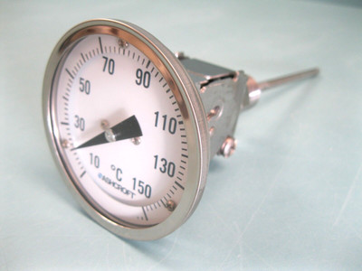 1/2'' NPT Ashcroft 10-150C° Adjustable Angle Thermometer 3'' Dial 6'' Stem NEW D13