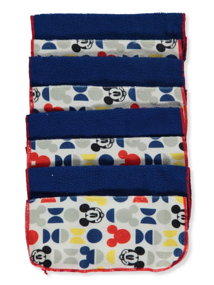 Paquete de 8 paños Disney Mickey Mouse bebé niño - azul real multi, talla única Foto 2 de 2