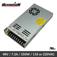 LRS-350-48 MEANWELL 350.4W 48VDC 7.3A 115/230VAC Enclosed Switching Power Supply