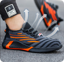 New Lightweight Safety Work Trainers - Composite Plastic Toe Cap Shoes UK