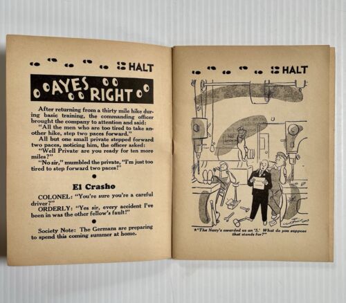 June 1943 Halt Magazine Army & Navy Gags Volume 2 Issue 7 WWII Publication - Picture 4 of 8