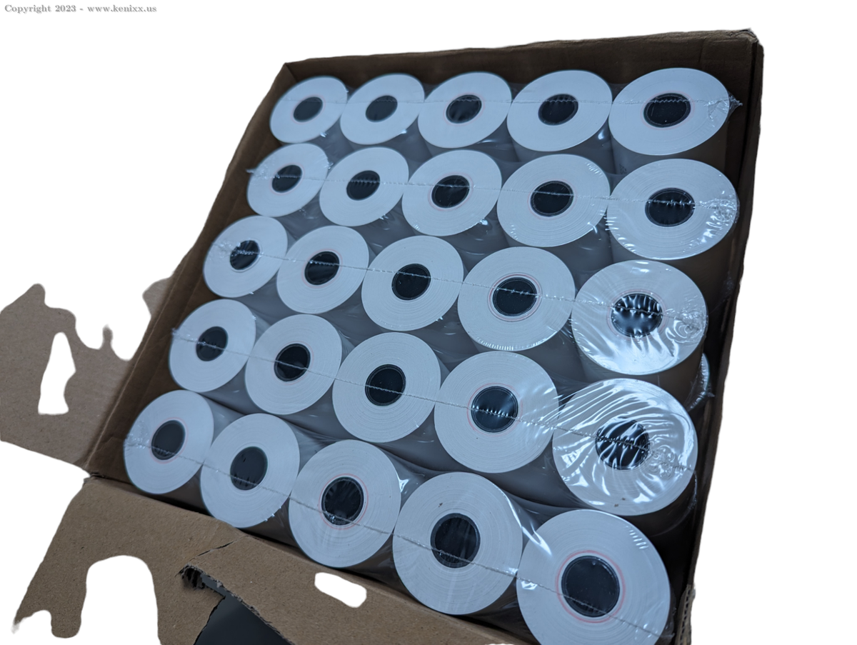 Thermal Credit Card Paper Thermal Receipt Paper Rolls - 2 1/4" X 50', 50 Rolls Per Case, For Cash Registers & POS 50 Roll Thermal Paper Case - Foto 7