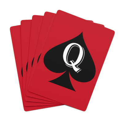 Queen of Spades Playing Cards Queen of Spades QOS Poker Cards Hotwife BBC Gift