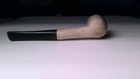Cream colored mottled ceramic tobacco pipe — photo 4