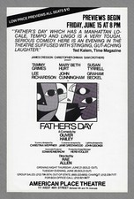Tammy Grimes "FATHER'S DAY" Mary Beth Hurt / John Cunningham 1979 Opening Flyer