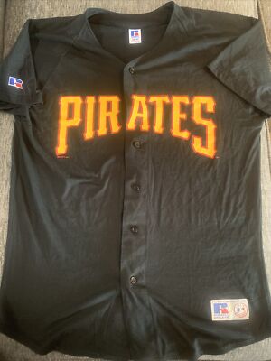 NWOT Vintage Russell Athletic Pittburgh Pirates Baseball Button-Up