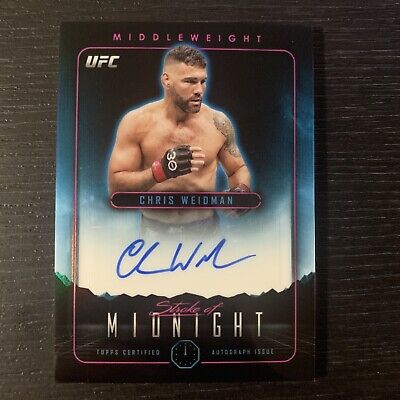2024 Topps Midnight UFC Chris Weidman Stroke Of Midnight 2024 Topps Midnight UFC Chris Weidman Stroke Of Midnight