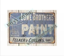 posters and prints Lowe Brothers Paint Kendall Wisconsin metal tin sign