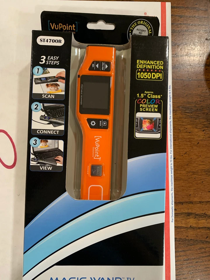 VuPoint PDS-ST470OR-VP Compact Portable Wand Scanner - Image 3 of 4