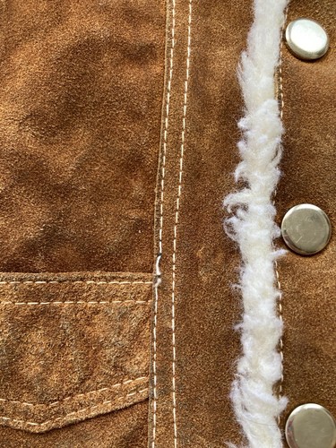 I.D.M. Leather Vest Youth Child Size 4 Western Cowboy Outerwear - Picture 6 of 10