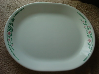 CORELLE ROSEMARIE 12.25 INCH OVAL SERVING PLATTER BRAND NEW FREE USA SHIPPING