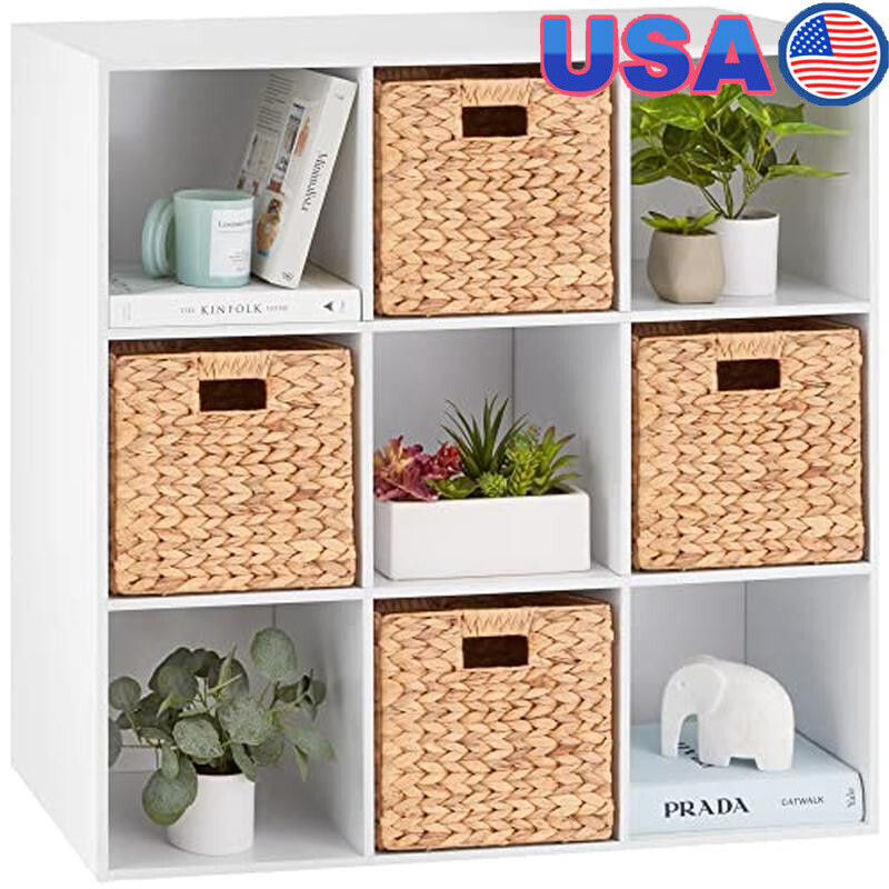 9-Cube Storage Organizer Customizable Display Shelf Media Stand Easy Assembly US