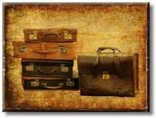 Luggage Picture on Stretched Canvas, Wall Art Décor, Ready to Hang