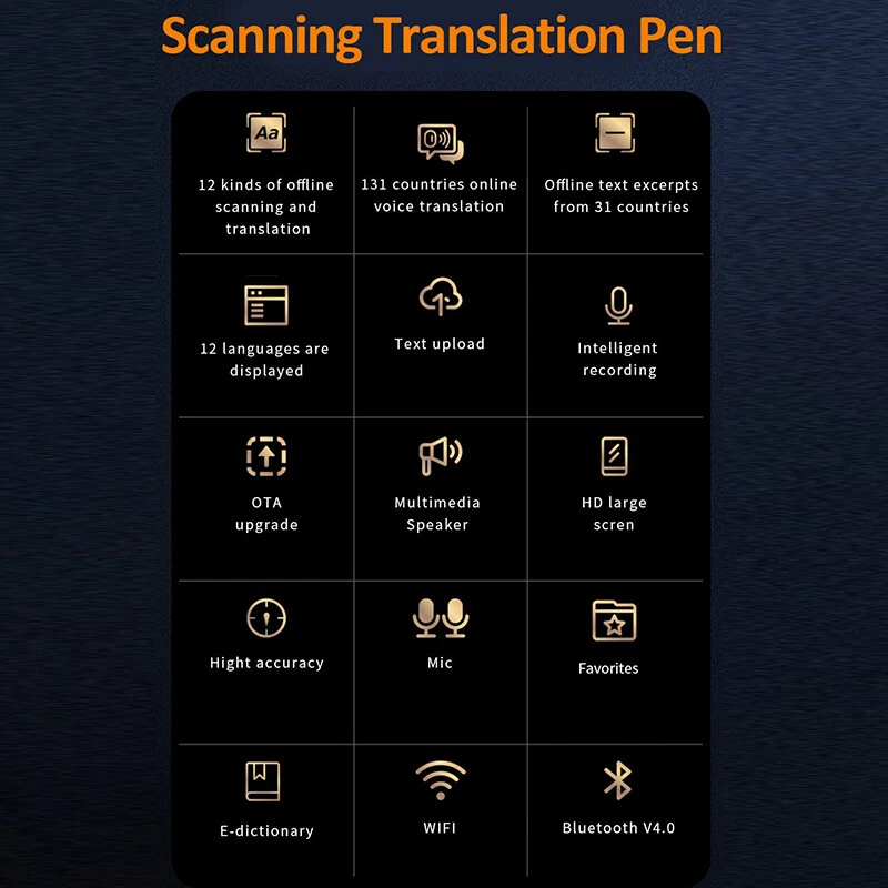 Offline Translation Dictionary Pen Translation Pen Mutual Translation Bluetooth - image 4 of 4