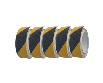 Antirutschband Klebeband Griptape schwarz-gelb 50mm x 5m Antirutschstreifen 5x