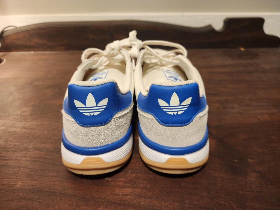 Adidas Gazelle Men's Sneakers - Cream and Blue - Image 2 of 4