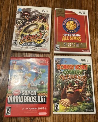 Super Mario All-Stars Donkey Kong Mario Strikers Charged Bros (Nintendo Wii)