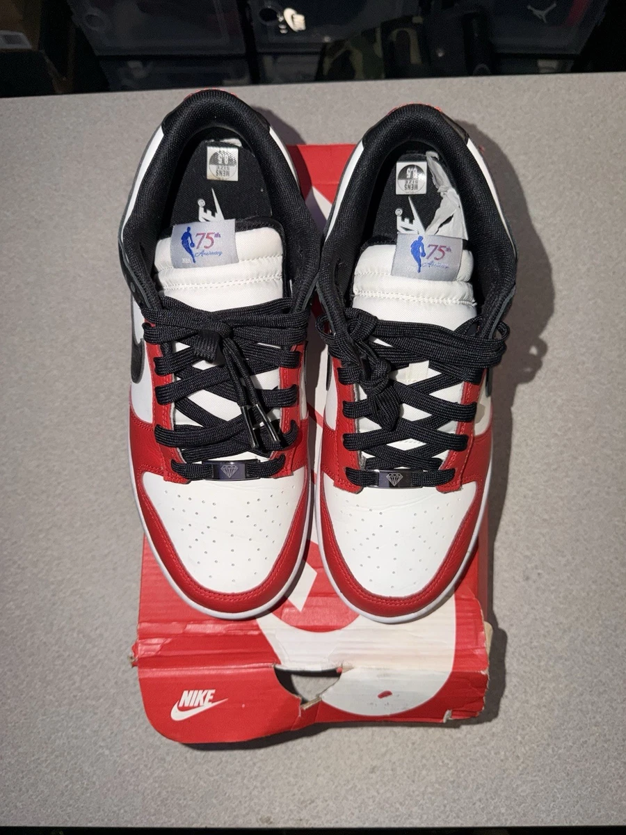 Preços baixos em Nike Dunk Low Black White Red | eBay
