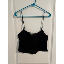 Victoria  s Secret velvet black tank top size medium