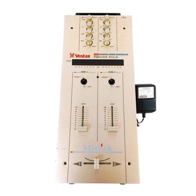 Vestax PMC-06 Pro A Silber DJ Mixer Controller getestet gewartet mit Adapter